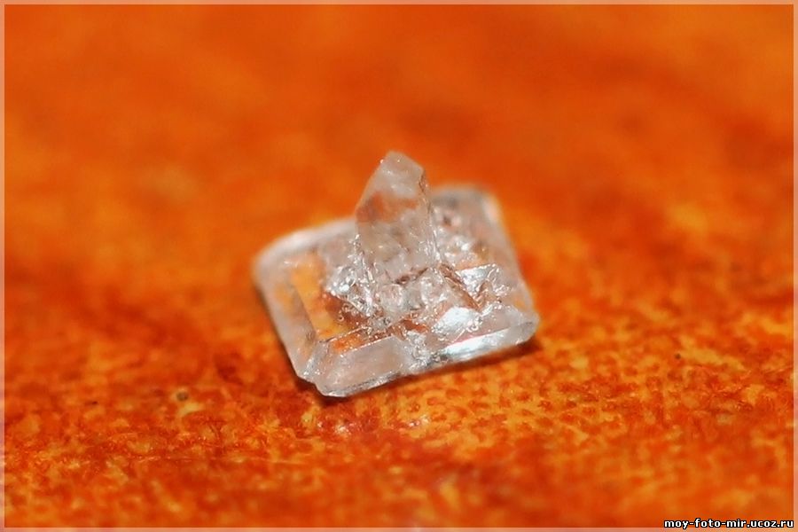Рождение из кристалла сахара человека макро фото